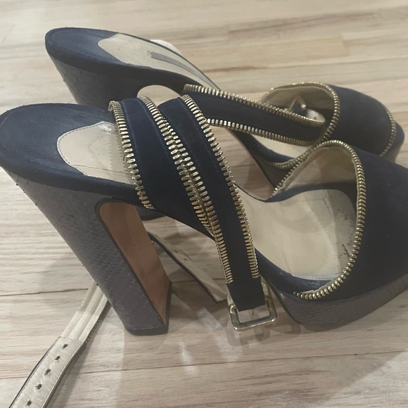 bionda castana platforms (calf and suede mix) size 8 (39), gently used. - Picture 4 of 5